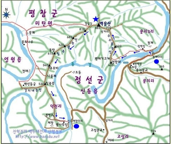 백운산등산로5코스 이미지
