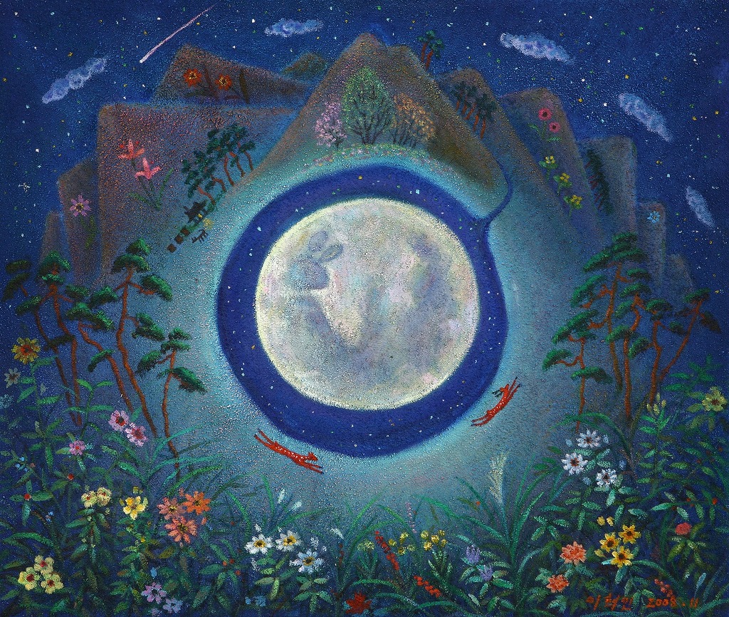 밤하늘의 별과 달을 그리는 화가 ㅎㄷㄷㄷㄷ .jpg | 인스티즈