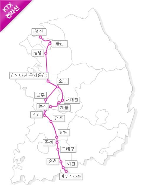 KTX 노선도.JPG | 인스티즈