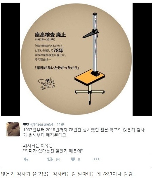 앉은 키 검사 폐지 이유 | 인스티즈