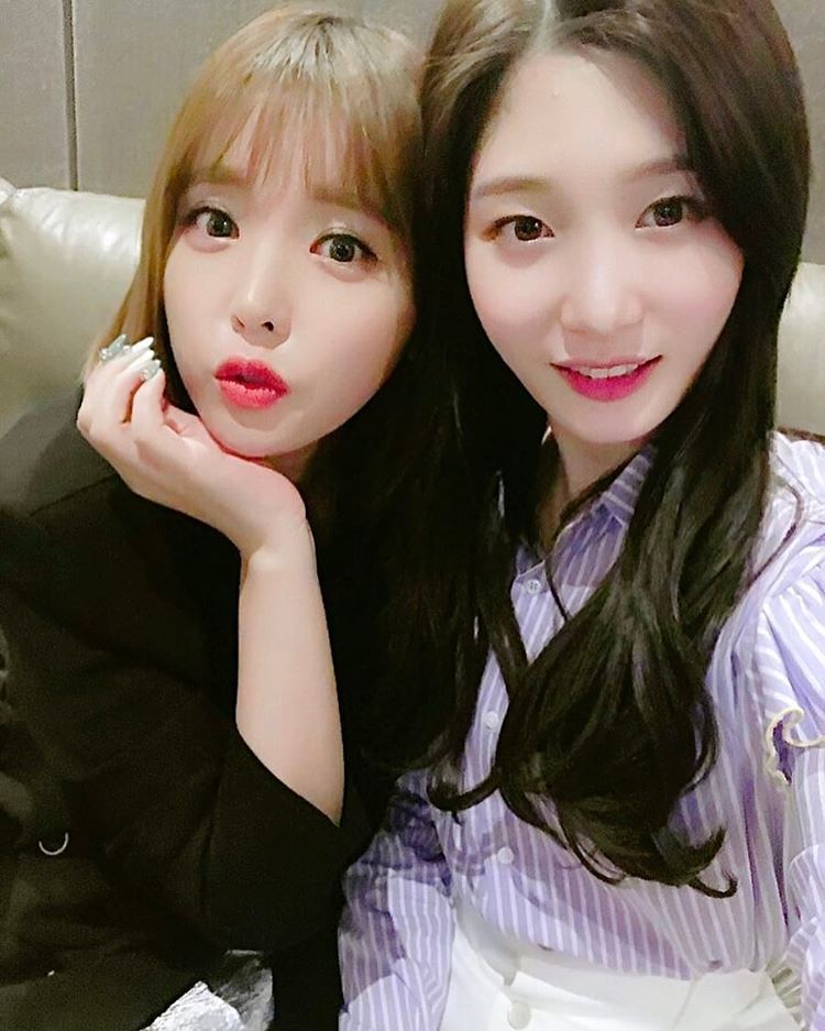 오늘자 정채연 인스타그램 (feat. 홍진영) | 인스티즈