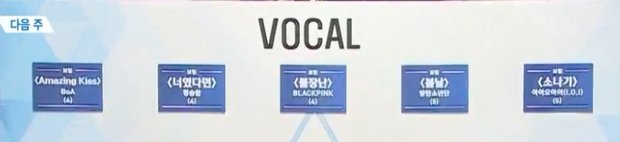 프로듀스 101 2차 포지션 평가 곡들.jpg | 인스티즈