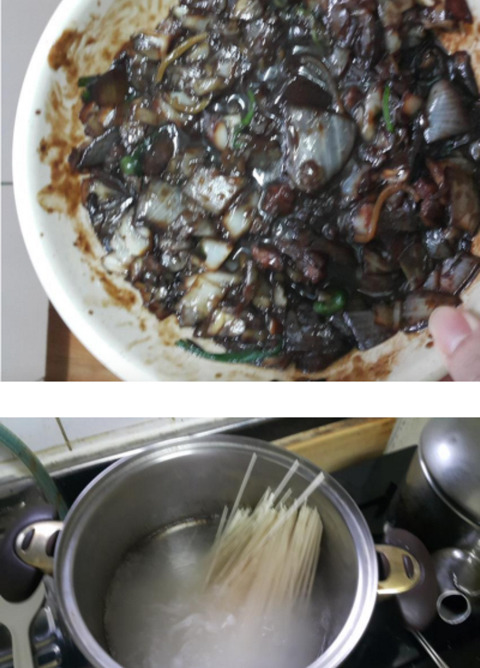 흙수저갤러의 옆집에서 다먹고 내놓은 짜장면 재활용(비위상함) | 인스티즈