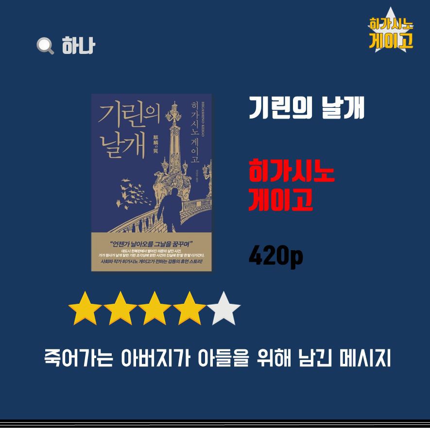 히가시노게이고 추천.jpg | 인스티즈