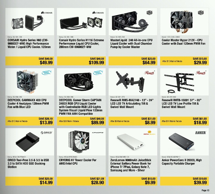 Newegg 블랙프라이데이 할인 품목 (새벽 3시부터 시작) | 인스티즈