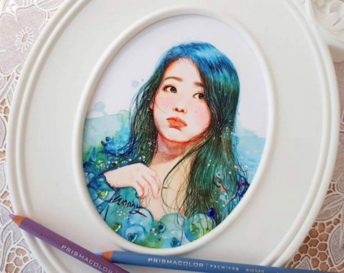 아이유가 좋아요 누른 팬아트 | 인스티즈