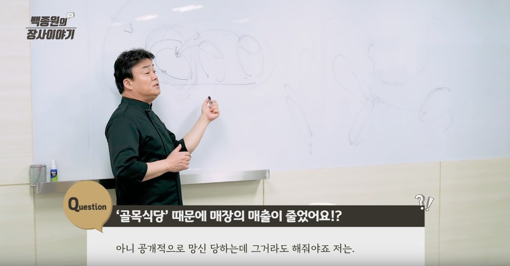 백종원이 골목식당에서 사장님들에게 메뉴 만들어서 알려주는 이유 | 인스티즈