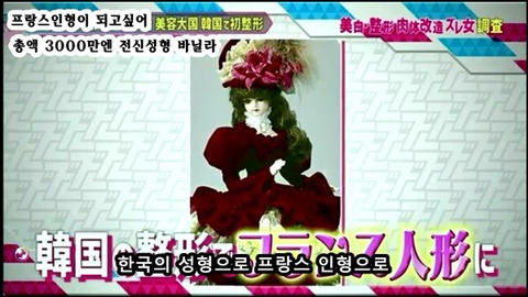 프랑스 인형이 되고싶어 총액 3000만엔 전신성형한 바닐라 | 인스티즈